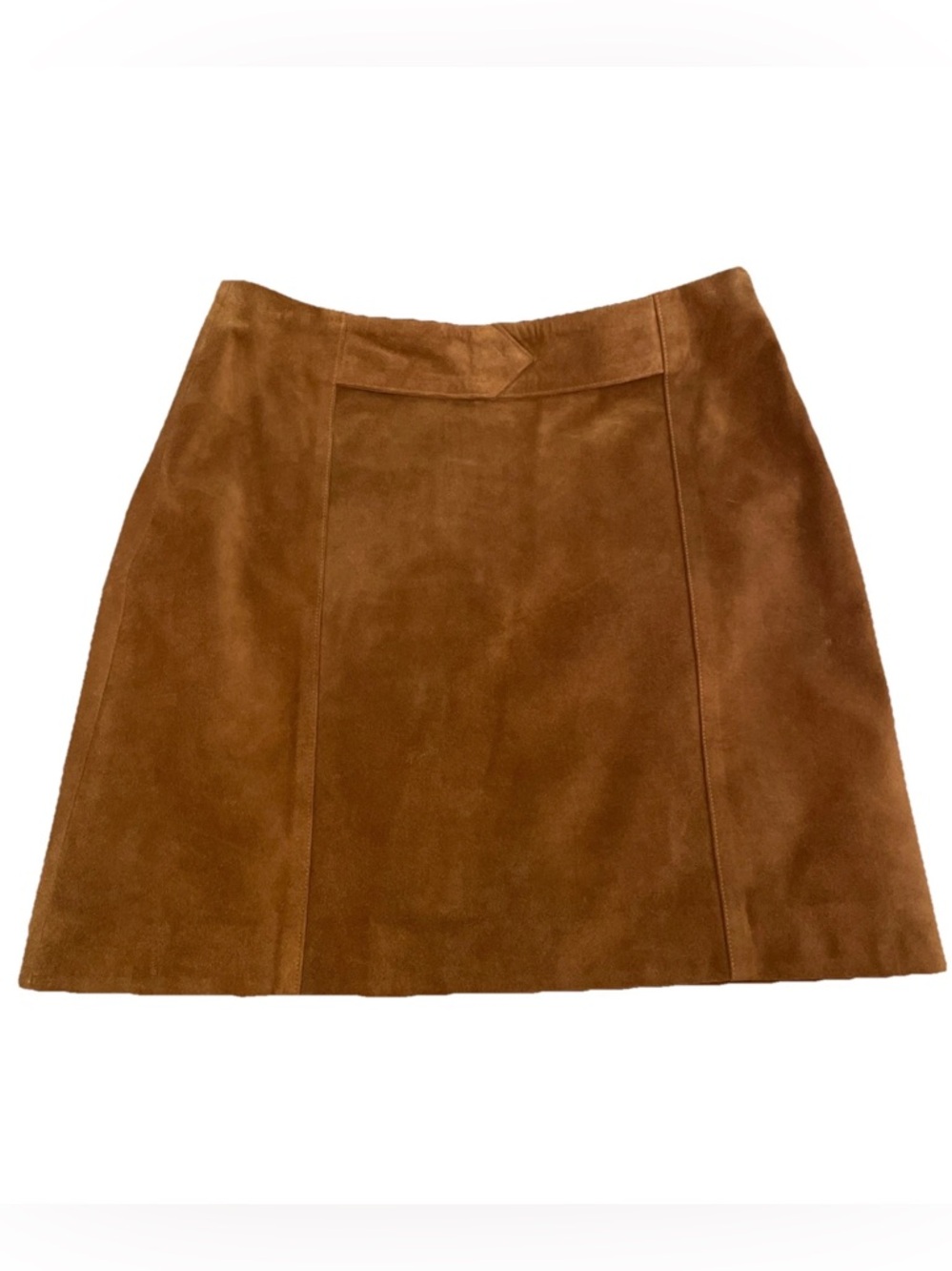 VTG Banana Republic Short Suede Leather Skirt Lined Size 6 Festival Western Y2K
